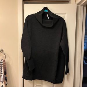 Free People Black Cotton/Polyester Sweater. Size S.